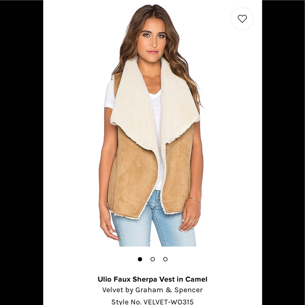 Faux sherpa vest